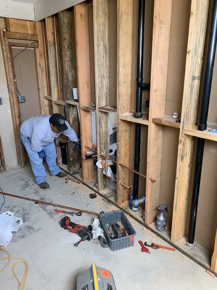 Commercial rough-in plumbing for Water Heater Replacement in Granby